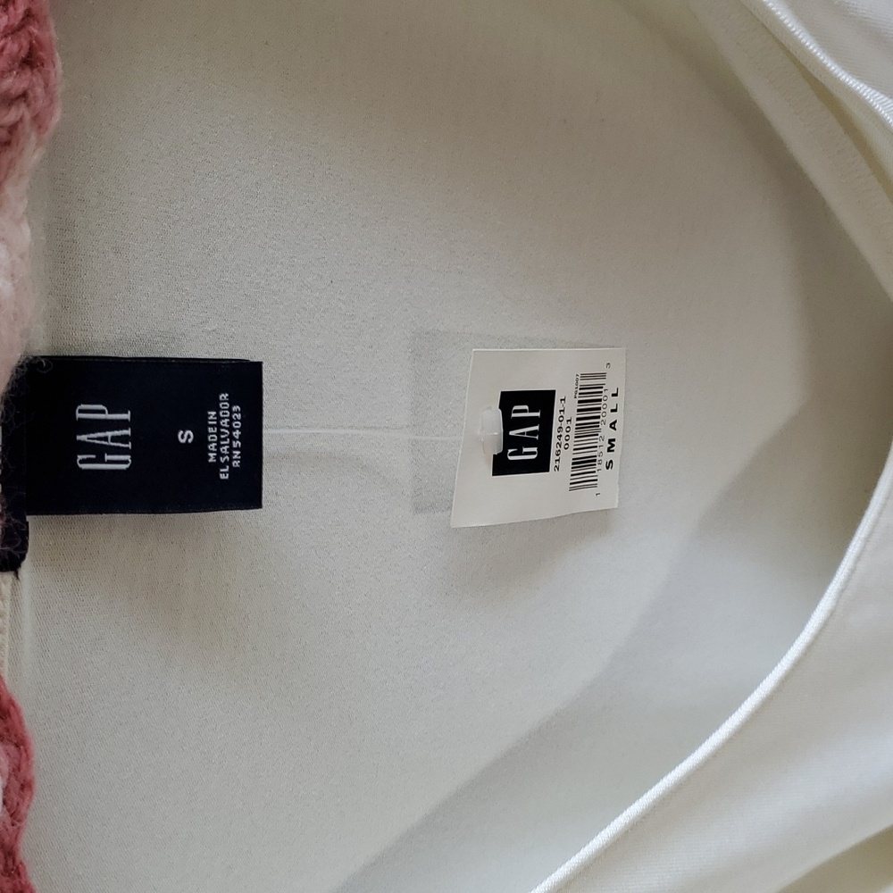 Nwt Gap Stretch Wrap White V-Neck Long Sleeve Top - Picture 2 of 5